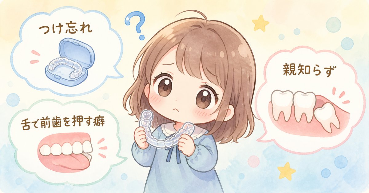 リテーナーがきついと感じる理由と歯並びが後戻りする主な原因